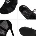 thumbnail image 5 of AXXD Women Black Sandals Summer Strappy Sandals Peep Toe Booties Fish Mouth 11CM High Heels Wrap Strap Dress Sandals, 5 of 5