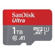 SanDisk Ultra - Flash memory card (microSDXC to SD adapter included) - 1 TB - A1 / UHS-I U1 / Class10 - microSDXC UHS-I