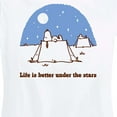 thumbnail image 3 of Peanuts - Life Is Better Under The Stars - Women's Short Sleeve Graphic T-Shirt, 3 of 6