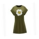 thumbnail image 3 of Vestido de Verano para Mujer, Vestido de Cuello Redondo para Vacaciones, Aniversario, Paseo, Regalo para Mujer S, 3 of 7