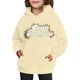 thumbnail image 4 of Sudadera con capucha para niñas y niños, sudadera de manga larga con cuello redondo y estampado de moda, jersey con bolsillo, sudadera de poliéster para niñas, 4 of 8