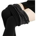 thumbnail image 2 of Polar Extreme Women's Thermal Sherpa Leggings Insulated Black Polyester Fleece Lined (S/M), 2 of 3