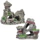 thumbnail image 4 of BRIGHTFUFU 2pcs Aquarium Decoración de rocas artificiales Fish Tank Mossy Small Mountain Model Cave Mountain Decor, 4 of 8