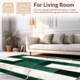 thumbnail image 2 of Flatwoven High Traffic Area Rug, Striking Modern Trellis Design, Non Slip, Stain Resistant, Washable Area Rugs for Living Room, Bedroom(Green, 4X6), 2 of 8