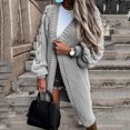 thumbnail image 3 of Vedolay Womens 2023 Coat Oversize Casuals Jacket Women Vintage Long Sleeve Basic Coat with Pocket,Gray XL, 3 of 5