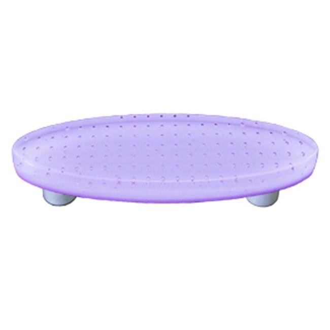 Hot Knobs HK1210POB Bubbles NeoLavender Oval Glass Pull