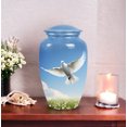 thumbnail image 5 of Dove In Garden - Ashes Urns Human Remains - Urn For Cremation Ashes - 10 Inch - Large - Cremation Urn For Adults -Funeral Cremation Urns For Ashes - Large Decorative Urn, 5 of 5