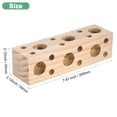 thumbnail image 3 of Uxcell Juguete para Masticar Pájaros, 2.12x2.12x7.87 en Madera de Pino Soporte para Loro Juegos de Morder para Loros/Ninfas/Periquitos, 3 of 7