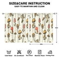 thumbnail image 2 of Mushroom Curtains-Blackout Curtains Bedroom Decor Living Room Darkening Grommet Window Drapes 2 Panels Set 53x63 inch, 2 of 2
