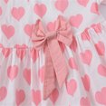 thumbnail image 6 of IROINNID Toddler Girls Summer Love Print Cute Dress Bow Princess Dress, 6 of 9
