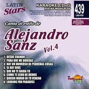 Karaoke Latin Stars 439 Alejandro Sanz Vol. 4