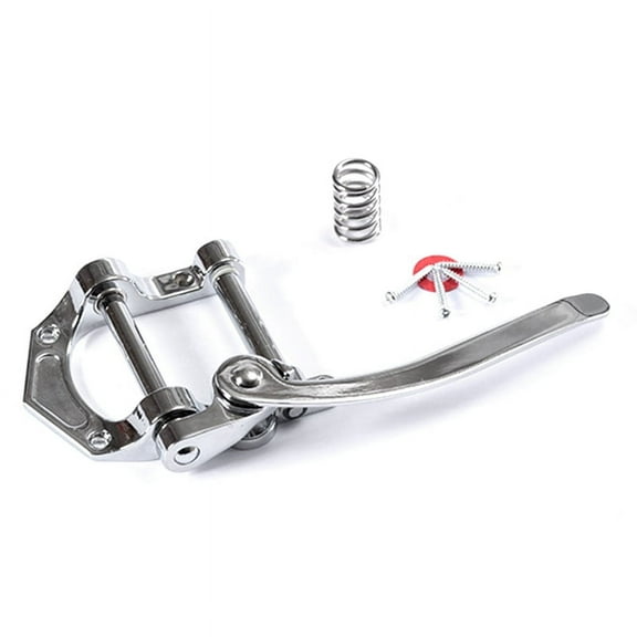 Guitar Tremolo Vibrato Bridge Tailpiece Archtop Compatible with ES335 LP Electric Guitar Universal (Silver)