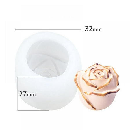

Rose Ice Cubes Mold Mousse Cake Silicone Mold Handmade Drop Candle Soap Silicone Mold Multi-size
