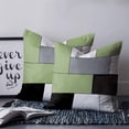 thumbnail image 2 of Sage Green Grey Geometric 26x26 Pillow Covers Set of 2, Modern Black White Abstract Art Throw Pillow Covers Decorative Couch Cushion Case, Microfiber Square Pillowcases for Bedroom Car Living Room, 2 of 7