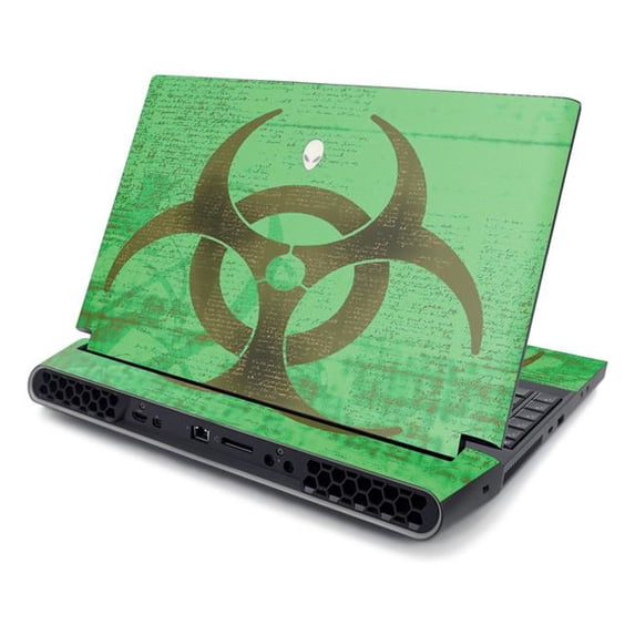 Skin Decal Wrap Compatible With Alienware AREA-51M R2 (2020) Sticker Design Biohazard