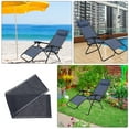 thumbnail image 3 of HEALEEP Chaise d'Extérieur Chaise en Toile Toile Bleue pour la Plage 1 Ensemble, 3 of 8