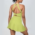 thumbnail image 5 of Women's Fashion Solid Casual Sleeveless Tennis Two Fake Dresses Scandal Proof Dress, 5 of 5