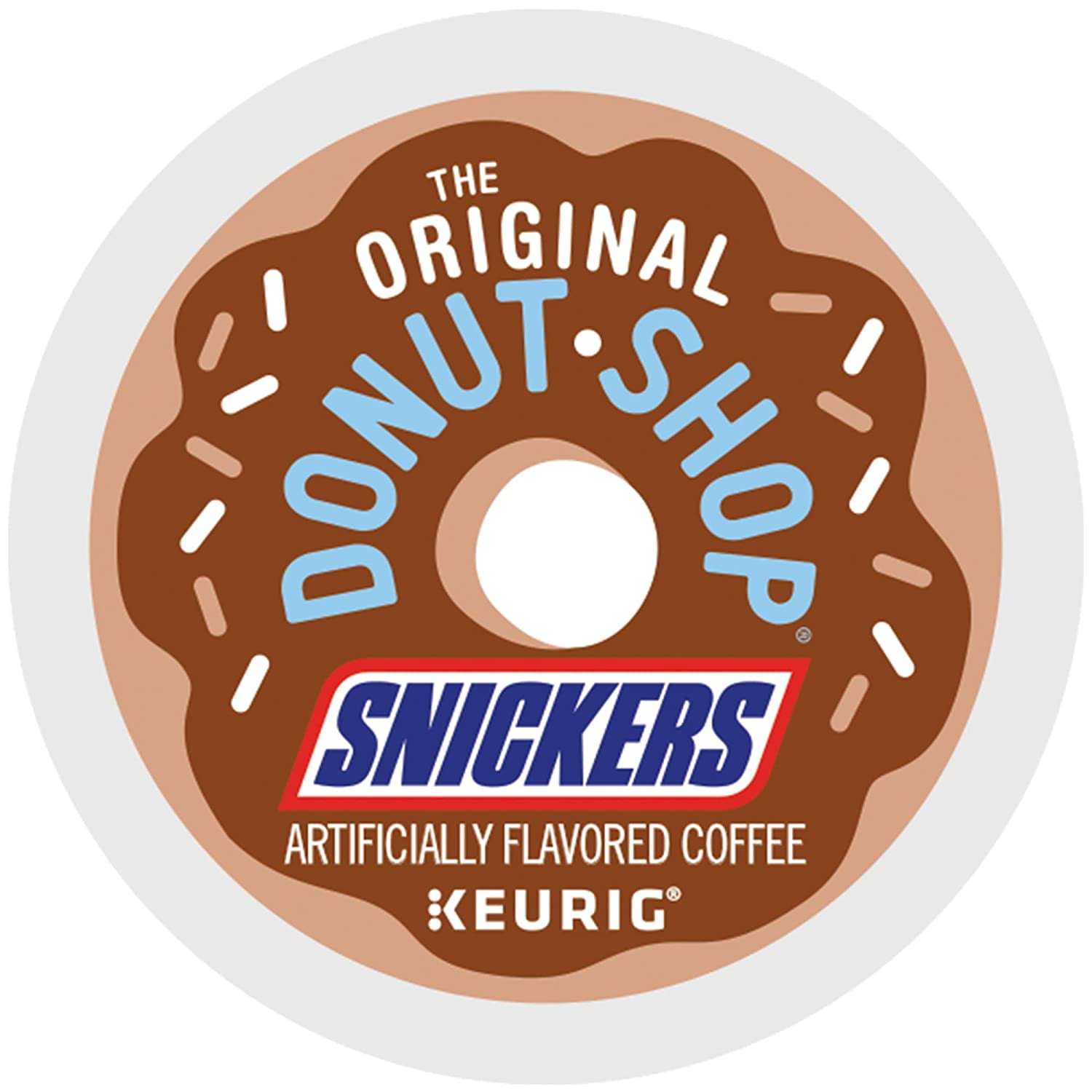 The Original Donut Shop Snickers and Twix Favored K-Cup Variety Value Pack - Light Roast - 20 Cups Total (10 each)
