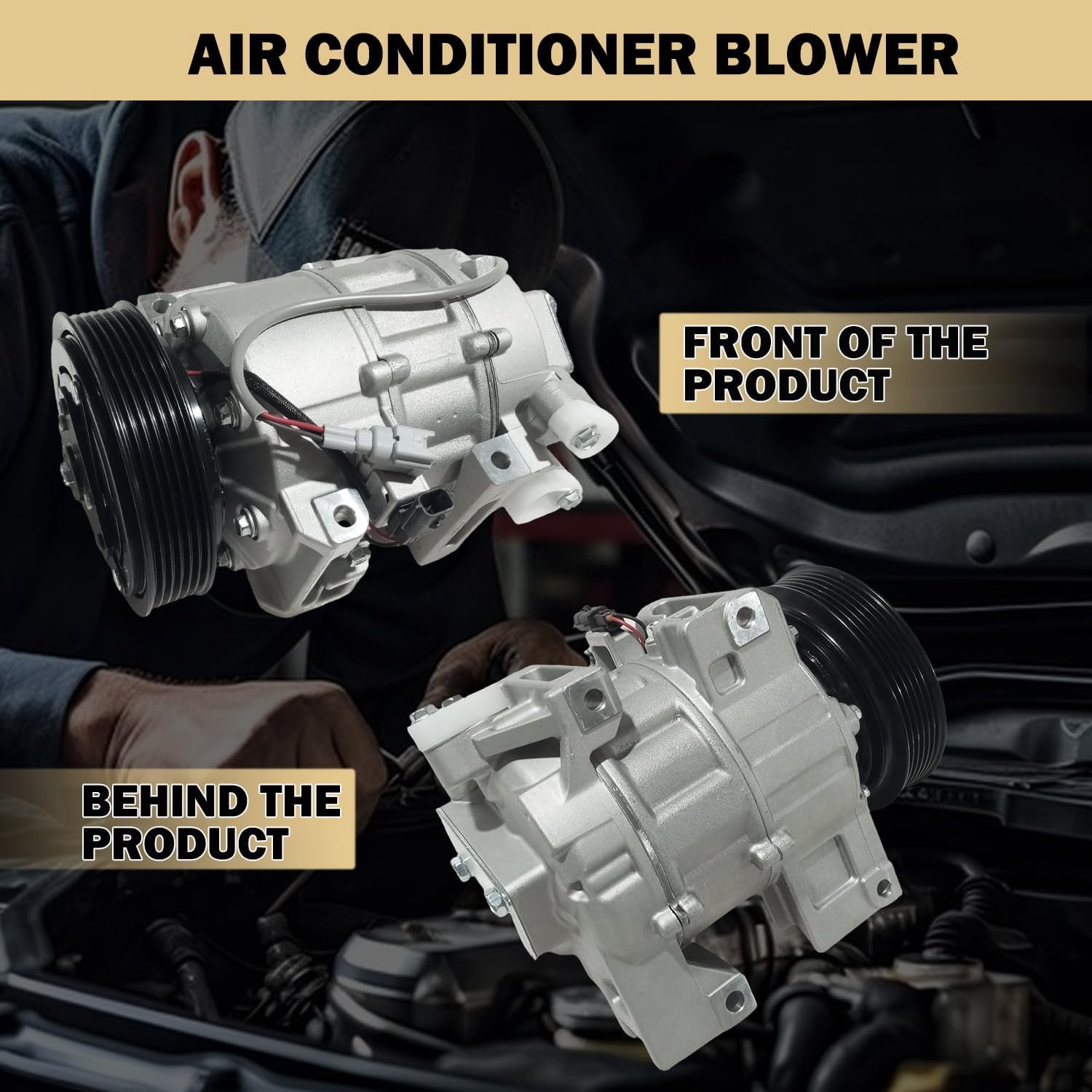 AC Compressor with A/C Clutch for Nissan Altima 2.5L L4 (2013-2018) & INFINITI QX60 2.5L (2018-2019) | CO 29073C, Replaces 926003TA0A | 115MM 6PK