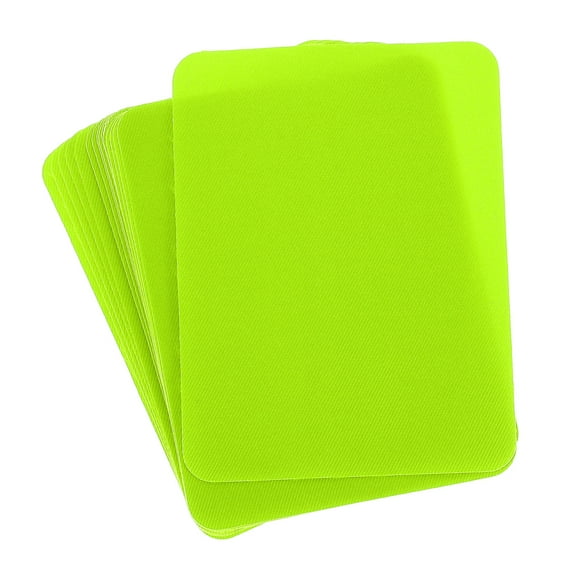 Parches de planchar Uxcell, parches de reparación de tela, 4.9"x3.7" para ropa y pantalones, paquete de 18, verde fluorescente