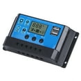 thumbnail image 1 of Regulador de panel solar, controlador de carga solar de 60 A, controlador de carga solar USB dual, regulador de batería de panel solar diseñado para profesionales, 1 of 12