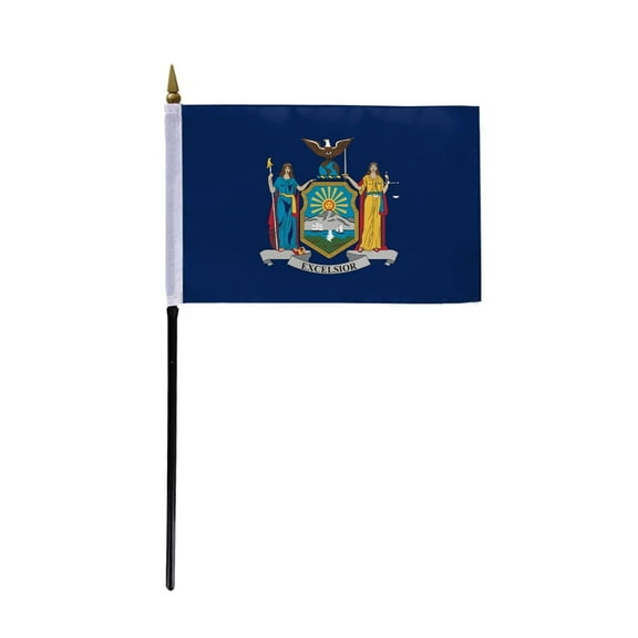 A.G.A.S. New York Outdoor Flag and Banner, 4x6 Inch, Polyester, Printed