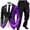 #01-Dark Purple, variant on Men's Shiny Sequin Suit Set Blazer Jacket and Pants Sparkly Glitter Party Outfit for Prom Wedding Club Stage Performance Outfit for Men Formal Party