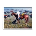 thumbnail image 4 of Stupell Industries Cowboy Petting Shepherd Farm Dog Cattle Grasslands Landscape,20 x 16, Design by Jack Sorenson, 4 of 5