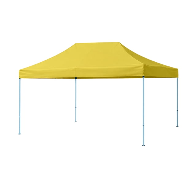 Ilios Innova | Toldo Plegable Amarillo 2x3 Carpa para Exteriores Resistente al Clima, Impermeable, Estructura de Hierro y Tela Oxford 600D.