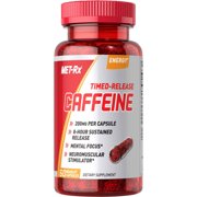 MET-Rx Time-Release Caffeine Dietary Supplement Ctules, 60 Ct