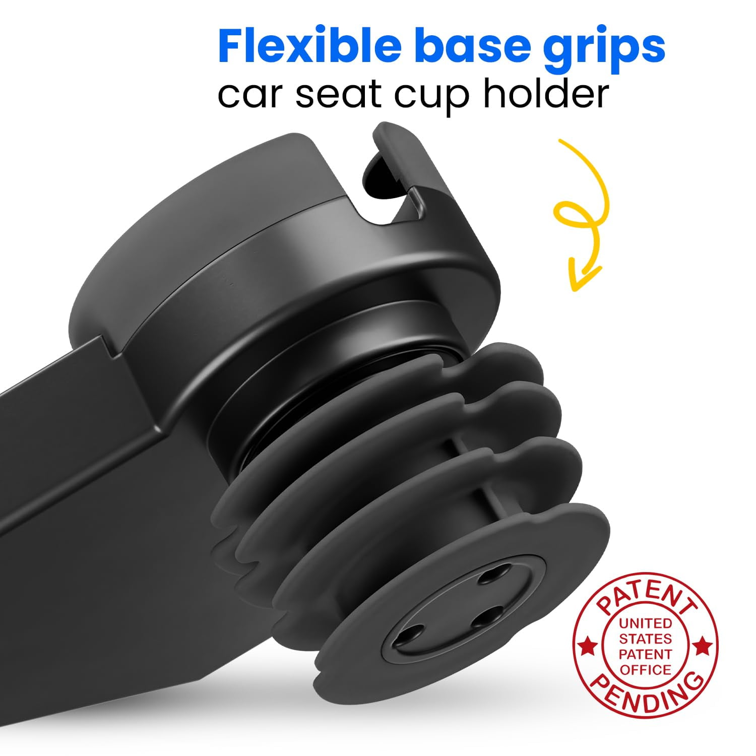 Kids Travel Tray Large Base - Car Seat and Car Cup Holder Tray - Tray for