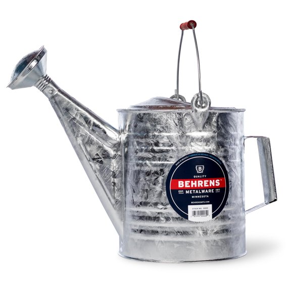 Regadera Behrens de acero sumergido en caliente, 8 l/2 galones