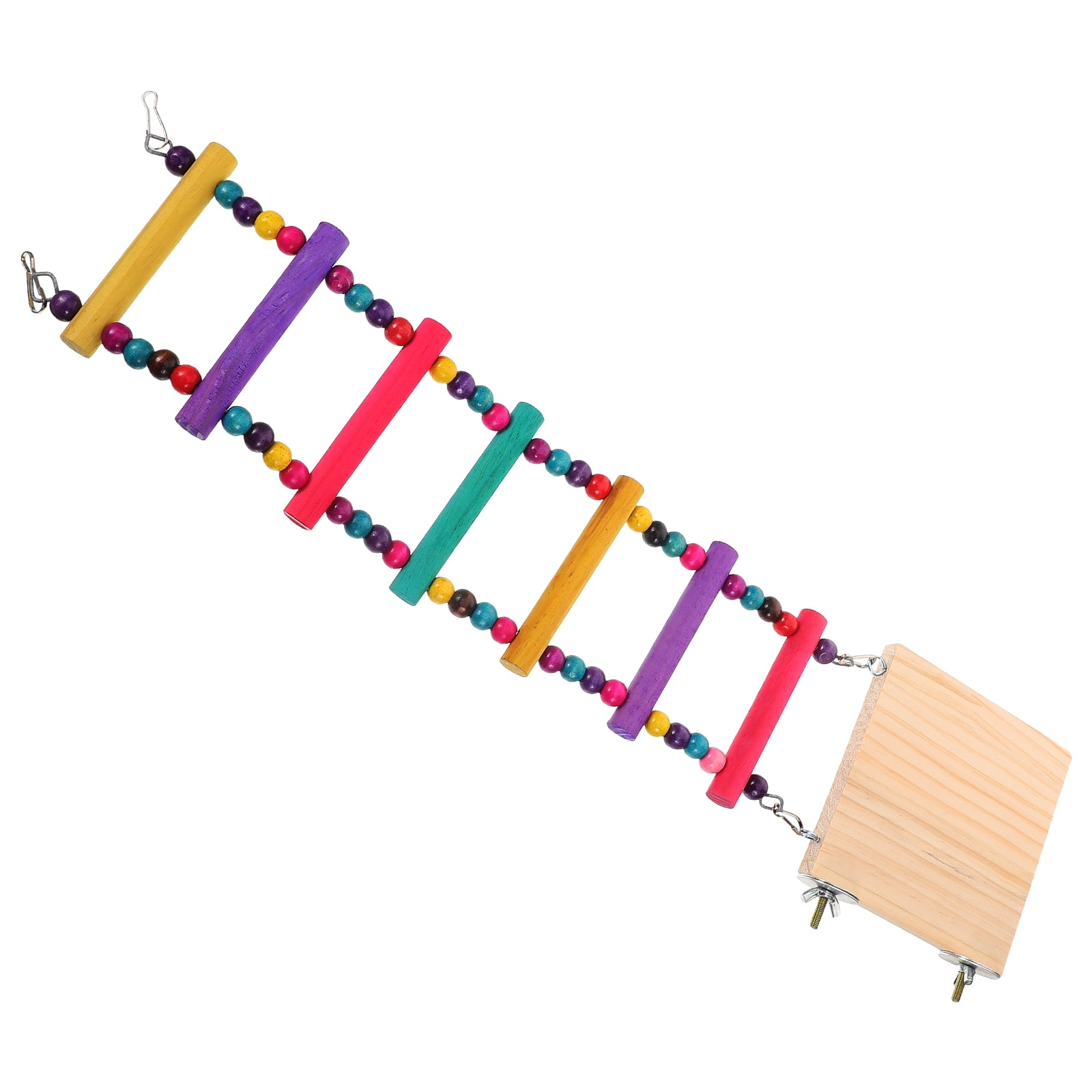MOKKHNB Pet Ladder Wood With Climbing Design Suitable For Birds 1Set