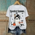 thumbnail image 2 of enyan Ghost Shirt Women Halloween Ghost Shirts for Women Casual Short-Sleeved Ghost Print T-Shirt Retro Fall Spooky Season Tees Tops White,XL, 2 of 2