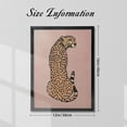 thumbnail image 4 of WFSposter Trendy Wild Animal Canvas Wall Art Vintage Cheetah Posters Maximalist Leopard Prints Painting Animal Wall Art Boho Wall Decor For Home Bedroom Dorm Wall Decor 24X20in Unframed, 4 of 7