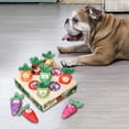 thumbnail image 4 of Maytalsory Adorable Carrot Plush Toy for Dogs Interactive Vegetable Fruit Pulling Carrots Plaything 9 Holes 1Set, 4 of 6