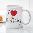 thumbnail image 5 of CafePress - I Love Mr Darcy Mugs - 11 oz Ceramic Mug - Novelty Coffee Tea Cup, 5 of 6
