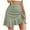 Green, variant on Taylonsss Womens Printed Drawstring Asymmetrical Ruffle Hem Mini Skirt Casual Boho Style