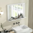 thumbnail image 4 of Canddidliike Rectangle Bathroom Mirror with Shelf 23.5 x 17.5 Inch and Wood Frame-White, Mirrors for Wall, 4 of 9