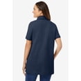 thumbnail image 2 of Woman Within Plus Size Perfect Short-Sleeve Polo Shirt, 2 of 6