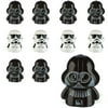 Star Wars Finger Puppets 24ct, Birthday Party Favors for Kids, 2 Designs, Rubber