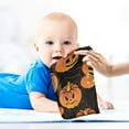 thumbnail image 4 of Coolnut 5 PCS Halloween Pumpkin Cobweb Baby Muslin Washcloths, Funny Face Towel Burp Cloths Ultrasoft Absorbent Cotton Bath Wipes Towels for Newborn Boys Girls, 4 of 6