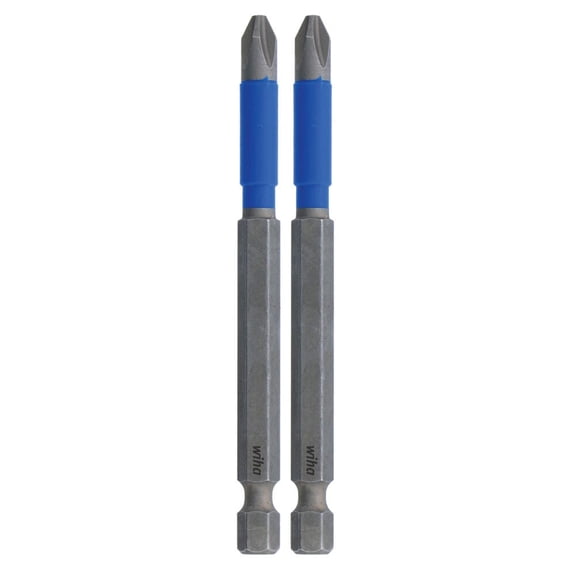 Wiha Terminatorblue Impact Bit Phillips #2 3.5In 2Pk