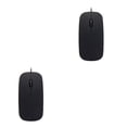 thumbnail image 3 of Transemion Mouse Wired Optical Computer Mouses Skin Touch Computers Fitting Laptop Gift Networking Keyboards Table Study Black 2Set, 3 of 6