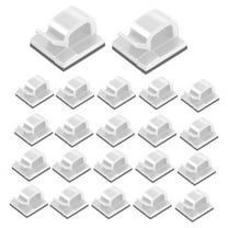 100 Pc Outdoor Light Clips for String Lights Self Adhesive Mini Cable Hooks Wire Cord Organizer Holder White