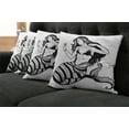 thumbnail image 5 of Ambesonne Black White Throw Pillow Cover 4 Pack, Fish Tailed Young Girl, 24", White and Black, 5 of 5