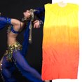 thumbnail image 4 of Long Silk Dancing Fan Exquisite Color Gradient Lengthened Belly Dance Fan, 4 of 6