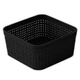 thumbnail image 4 of Simplify For Green Living 6 Pack Square Basket Organizing Set in Matte Black Plant Based Wheatgrass, 4 of 4