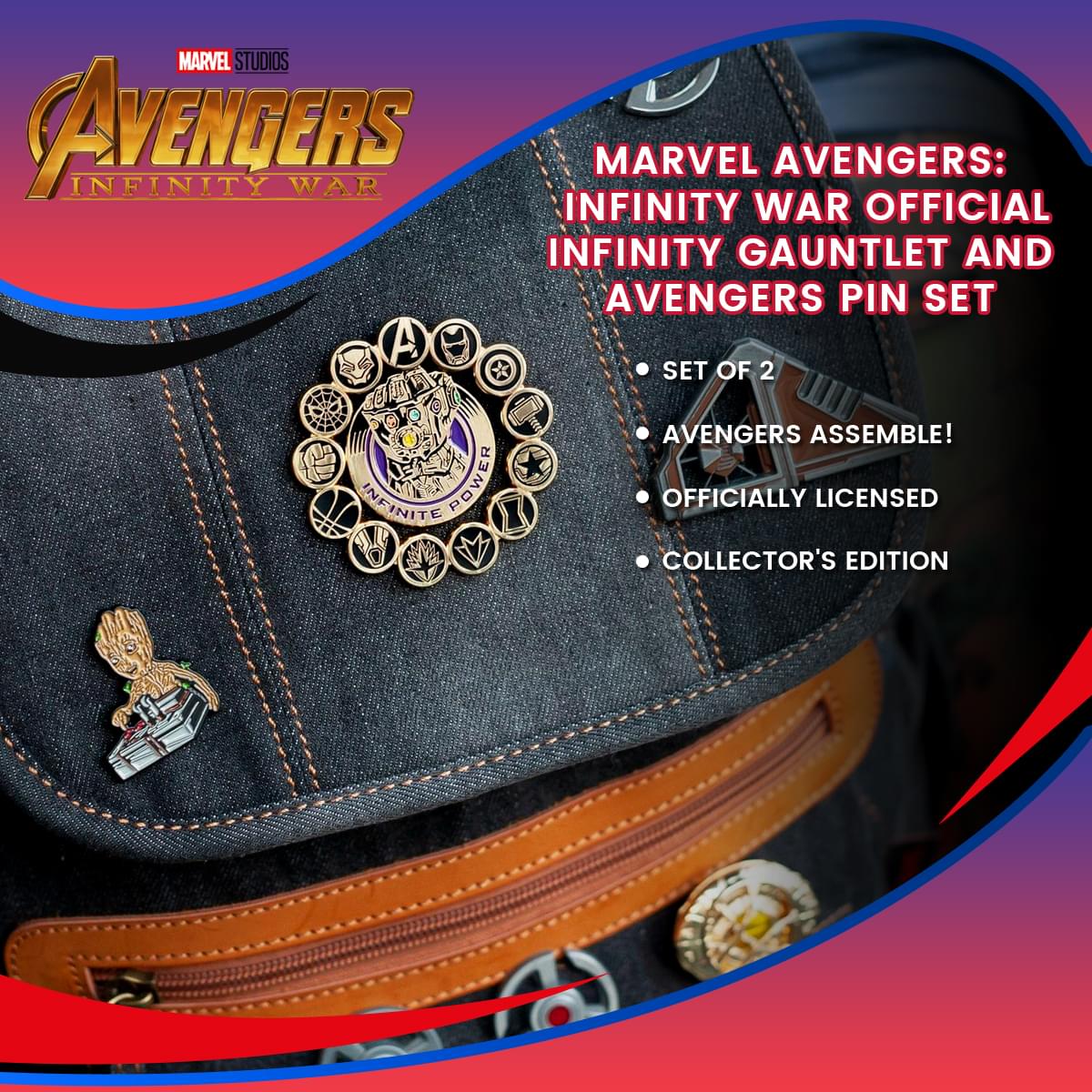 Marvel Avengers: Infinity War - Thanos, Iron Man, Hulk Official