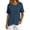 Navy, variant on TGSLY Women's Ribbed Knit Tops Lightweight Soft Crew Neck Short Sleeve Shirts Dressy Casual Solid Color Asymmetric Wrap Hem Tunic Blouses XXL